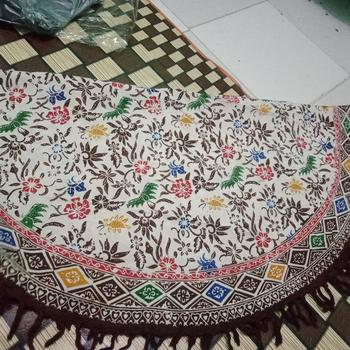 Product Review of TAPLAK MEJA TAMU BULAT BATIK MOTIF CUIRI from Tokopedia customer review 0