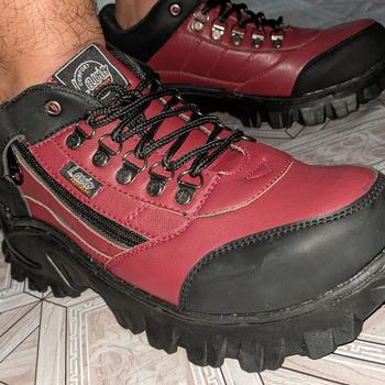 Product Review of Sepatu Safety Original Bahan Kulit Full Jahit Anti Slip Lavio E95 from Tokopedia customer review 0