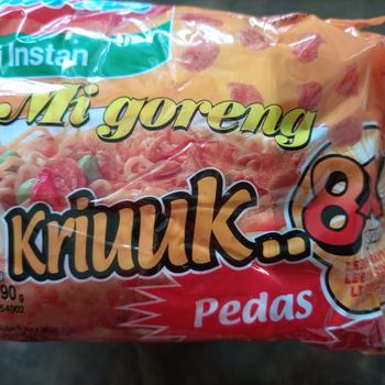 Product Review of INDOMIE GORENG KRIUK PEDAS MIE INSTAN KRIUUK MI KRIUKK from Tokopedia customer review 0