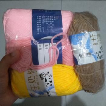 Product Review of Benang rajut katun impor big ply/milk cotton yarn MCP5 from Tokopedia customer review 2