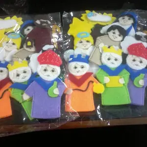 Boneka jari kelahiran Yesus/alat peraga sekolah minggu