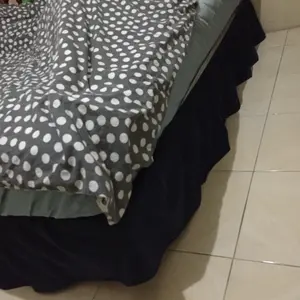 bed skirt katun/ penutup ranjang bawah uk double