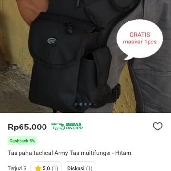 Product Review of Tas paha tactical Army Tas multifungsi from Tokopedia customer review 1