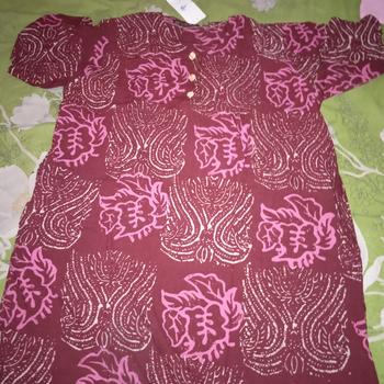 Product Review of Daster Jumbo Kencana Ungu label coklat from Tokopedia customer review 0