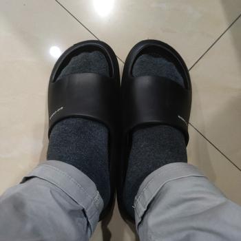 Product Review of GIO CARDIN | G SLIDES | TRIPLE BLACK | UNISEX Sandal from Tokopedia customer review 0
