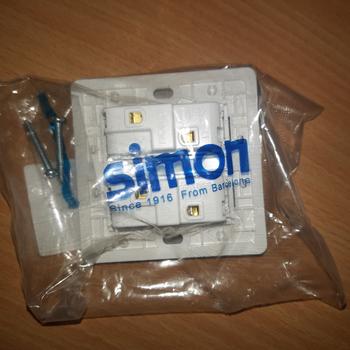 Product Review of SIMON I7 GREY SAKLAR SERI 2 GANG 1 WAY SWITCH from Tokopedia customer review 0