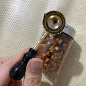 Spoon Yellow, Black, Soft Blue - Sendok peleleh sealwax candle DIY