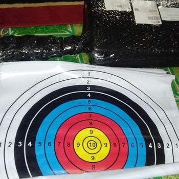 Product Review of Face Target / Print Target Panahan 50 x 50 cm / Archery from Tokopedia customer review 0
