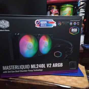 Product Review of COOLER MASTER MASTERLIQUID 240L CORE ARGB | ML240L CORE LIQUID COOLER from Tokopedia customer review 0