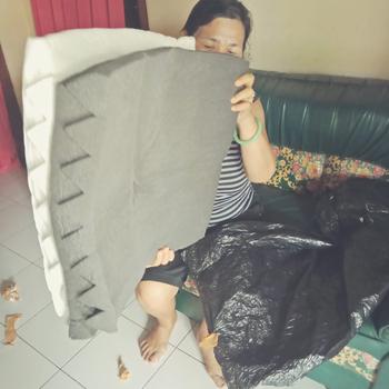 Product Review of Busa Peredam Suara Motif Zigzag Uk Type 200x100x6cm Hijau Hitam from Tokopedia customer review 2