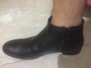 Product Review of Sepatu Pantofel Zipper Tinggi Cevany Original Kulit Sapi Asli from Tokopedia customer review 1