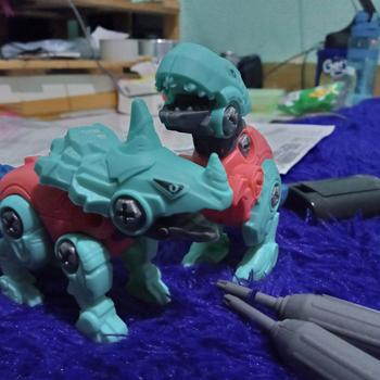 Product Review of TAIYO Mainan Anak DIY Dino Dinosaurus Rakit Edukasi Obeng Puzzle Dinosaur from Tokopedia customer review 0