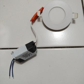 Product Review of DOWNLIGHT LED BULAT RATA PLAFON 3W 6W 12W 18W CAHAYA PUTIH/KUNING- 3000K/6500K LAMPU PLAFON BULAT from Tokopedia customer review 0