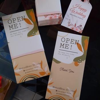 Product Review of [Isi 60pcs] Hang Tag Wedding untuk Souvenir from Tokopedia customer review 2