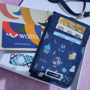 Product Review of Wallts Kara  Esteem -  dompet Lanyard  kanvas  kartu dan  uang Card Name Tag Id Card Pria dan Wanita Cowok from Tokopedia customer review 0