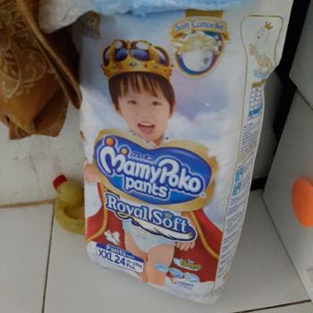 Product Review of Mamypoko Pants XXL 24 BOYS Royal Soft Mamypoko Extra Soft from Tokopedia customer review 0