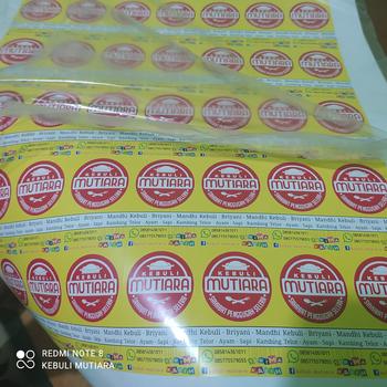 Product Review of Cetak stiker | Print Sticker Chromo A3+ & Kiss Cut from Tokopedia customer review 0