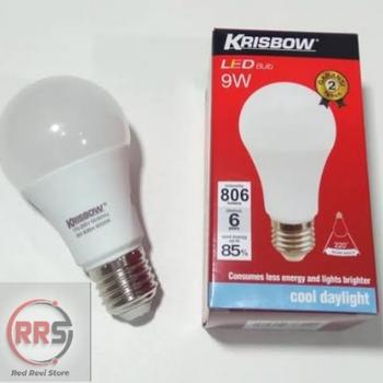 Product Review of Lampu LED Bohlam LED Krisbow 9 Watt - Putih Cool Daylight from Tokopedia customer review 0