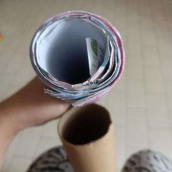 Product Review of Additional Karton Tube untuk Packaging Kertas Kado ukuran 60cm from Tokopedia customer review 3