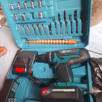 Product Review of Bor Batre #Mailtank Mesin Bor 32V Cordless Drill Bor Baterai from Tokopedia customer review 1
