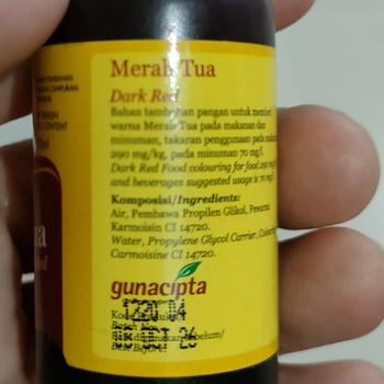 Product Review of Koepoe - Koepoe Pewarna Makanan Botol 30Ml Bahan Baking from Tokopedia customer review 0