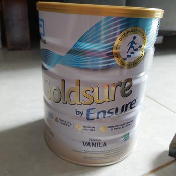 Product Review of GOLDSURE BY ENSURE Dewasa VANILA 800 gram/GOLD SURE/800GR/dulu 900gr from Tokopedia customer review 0