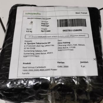 Product Review of Reel Versus Carbotech SW 1000-6000 Power handle Body carbon from Tokopedia customer review 3