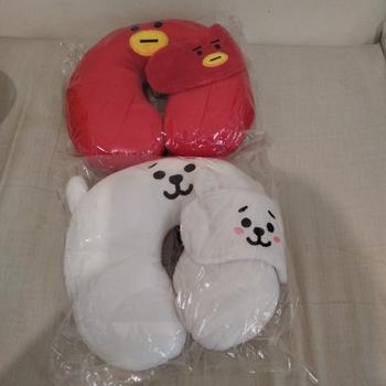 Product Review of (FREE PENUTUP MATA )Bantal leher bt korea kpop 8karakter Bed Hadiah from Tokopedia customer review 0
