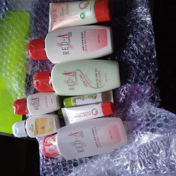 Product Review of Red-A Face Tonic Anti Oxidant with VIT E, Extract Red Algae & Averrhoa - 125ml from Tokopedia customer review 1