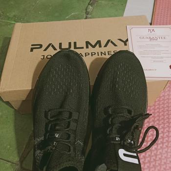 Product Review of PAULMAY Sepatu Sneakers Pria Tokyo Series - Black Casual Shoes from Tokopedia customer review 0