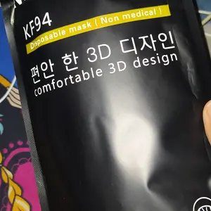 Masker Kf94 Mouson Warna Putih Hitam Abu Abu Isi 10 Pcs Earloop