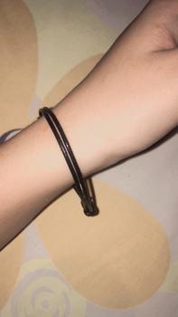Product Review of Gelang Tali Inisial Nama Huruf Dadu Custom Pria Wanita Couple Sahabat from Tokopedia customer review 0