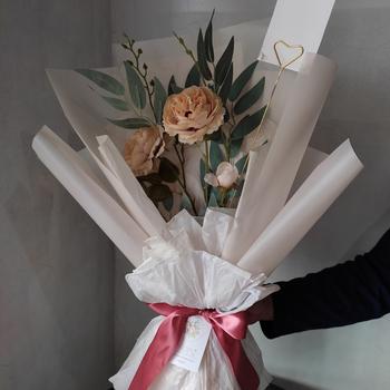 Product Review of Semi Transparan Cellophane Wrapping Paper Kertas Bunga from Tokopedia customer review 0