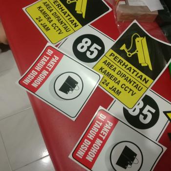 Product Review of STIKER KAMERA CCTV 16X22,5CM from Tokopedia customer review 0