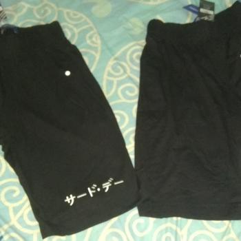 Product Review of MB076 Instacool Pyjama Celana Pendek Shorts Hitam Logo from Tokopedia customer review 0