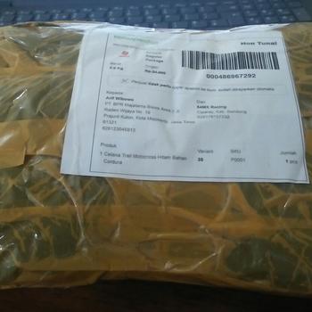 Product Review of Celana Trail Cross Bahan Cordura from Tokopedia customer review 1