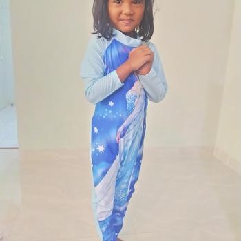 Product Review of Baju renang anak perempuan muslim lengan panjang frozen mlp hk import from Tokopedia customer review 0