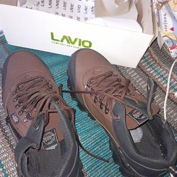Product Review of Sepatu Safety Original Bahan Kulit Full Jahit Anti Slip Lavio E95 from Tokopedia customer review 0