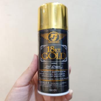 Product Review of Cat Semprot PILOK RJ GOLD CHROME 150ML EMAS SILVER KRUM BRON from Tokopedia customer review 0