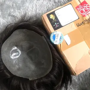 Toupee HH skin warna hitam natural