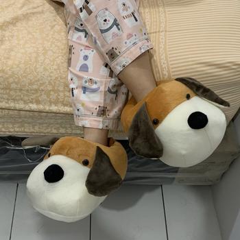 Product Review of SANDAL SEPATU KAMAR/INDOOR KARAKTER BONEKA SAPI COW HIPPO BULU HALUS from Tokopedia customer review 0