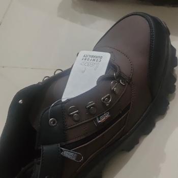 Product Review of Sepatu Safety Original Bahan Kulit Full Jahit Anti Slip Lavio E95 from Tokopedia customer review 0