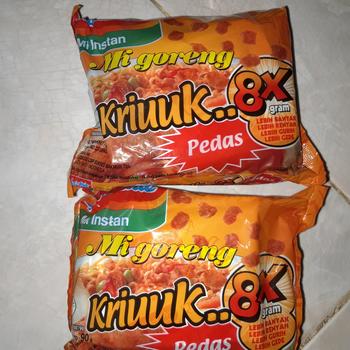 Product Review of INDOMIE GORENG KRIUK PEDAS MIE INSTAN KRIUUK MI KRIUKK from Tokopedia customer review 0