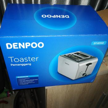 Product Review of Toaster Denpoo Pemanggang Roti Elektrik DT 025SD from Tokopedia customer review 0