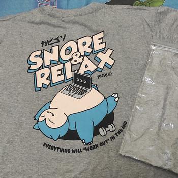 Product Review of Baju Kaos Anime Pokemon - Kuruu Snore and Relax Tee from Tokopedia customer review 0