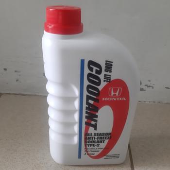 Product Review of Air Cairan Pendingin BIRU HONDA Radiator Coolant TYPE 2 Biru Genuine original baru 1 botol 1 liter Made In Thailand car from Tokopedia customer review 0