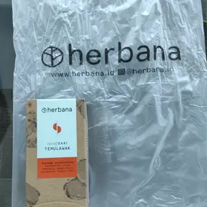 Herbana Relief Sari Powder Temulawak Kesehatan Liver dan Kolesterol - Isi 30 Sachet @4g