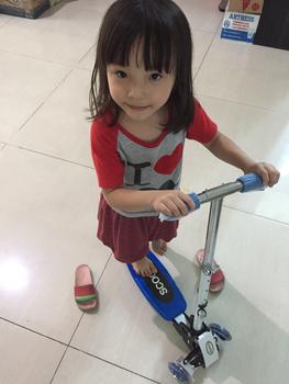 Product Review of ANCHEER Maxi Otoped Skuter Anak 4 Roda - QZ-001 - Blue - Termurah from Tokopedia customer review 0