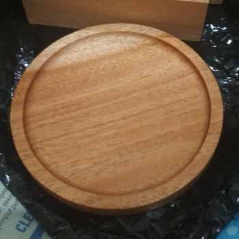 Product Review of SALE !!! wood coaster Rustic / tatakan gelas kayu diameter 10cm from Tokopedia customer review 0