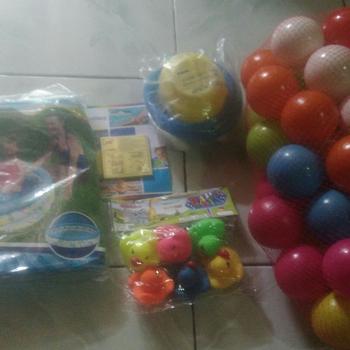 Product Review of Kolam Renang Karet Anak/Bayi Murah Jumbo Besar 122cm Free Pompa from Tokopedia customer review 0